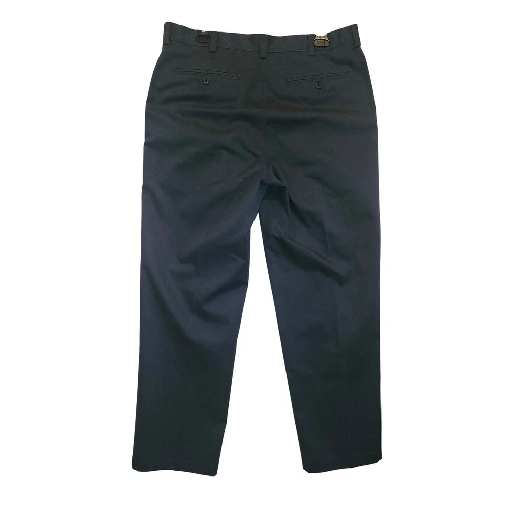 LL Bean Mens Double L Chino Comfort Waist Navy Blue Pants 34x29 245698 NEW